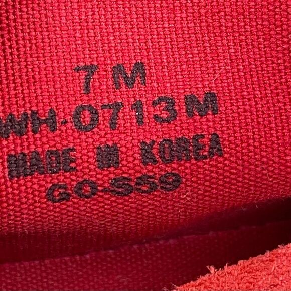 Keds Red Suede Sneakers - Picture 7 of 8